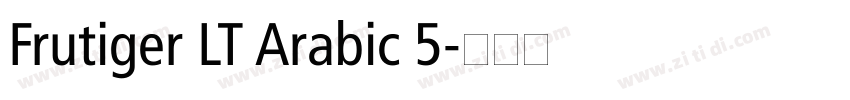 Frutiger LT Arabic 5字体转换